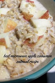 Image result for Microwave Apple Cinnamon Oatmeal