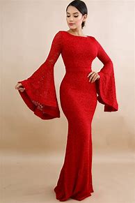 Image result for Tiered Maxi Dress Bell Sleeve