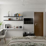 Image result for TV On Wall Small Bedroom