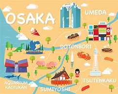 Image result for Osaka Tourist Guide Map