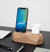 Image result for Air Pod and Phone Wooden