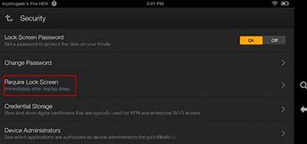 Image result for Kindle Fire Settings Screen