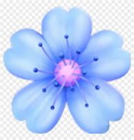 Image result for Blue Flower Emoji iPhone