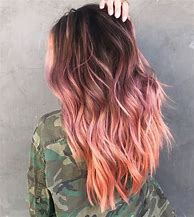 Image result for Brown Ombre Hair Rose Gold