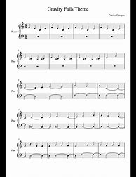 Image result for Gravity Falls Theme 2 Sheet Music