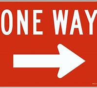 Image result for 1 Way Sign
