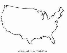 Image result for USA Map Basic Outline