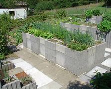 Image result for Make Concrete Raised Garden Bed