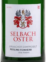 Image result for Selbach Oster Graacher Domprobst Riesling Spatlese feinherb Alte Reben