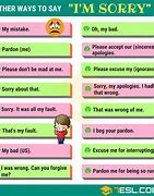 Image result for Other Ways to Say Sorry