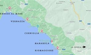Image result for Cinque Terre Towns Map