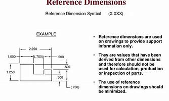 Image result for Engineering Drawing Reference Dimension