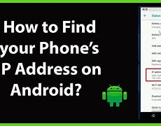 Image result for Find IP Address Android
