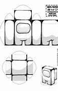 Image result for Among Us Papercraft Template