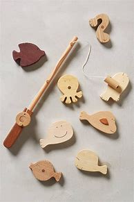 Image result for Wooden Fishing Toy