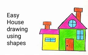 Image result for Geometric House Drawing