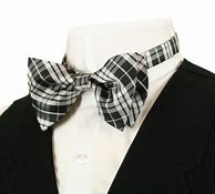 Image result for Bow Tie with Black and White Plaid Shirt