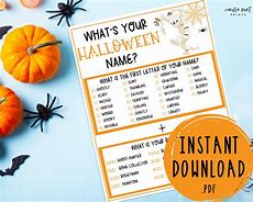 Image result for Halloween Name Game