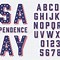 Image result for American Flag Font