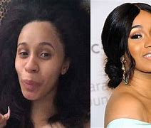 Image result for Cardi B and Nicki Minaj Without Makeup