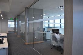 Image result for Frameless Glass Office Doors