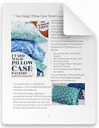 Image result for 1 Yard Pillowcase Pattern