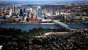 Image result for Drone Picture Over Covington KY and Cincainnati OH