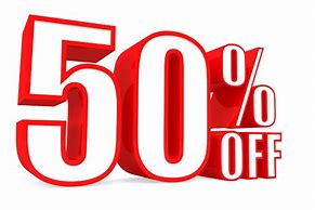 Image result for 50 % Off Sign Free
