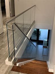 Image result for Glass Railing for Staircase