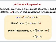 Image result for Arithmetic Progression
