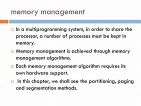Image result for Memory Management
