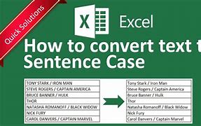 Image result for Excel Sentence Case