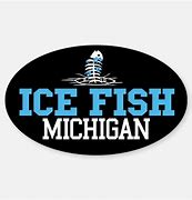 Image result for Michigan Ice Fishing Stickers