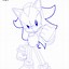 Image result for Shadow Black and White Drawing Sonic