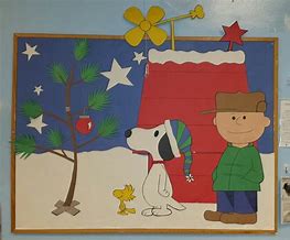 Image result for Snoopy Christmas Bulletin Board