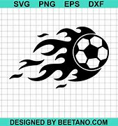 Image result for Soccer Ball Flame SVG