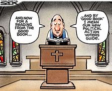 Image result for Church Political Cartoon