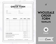 Image result for Wholesale Order Form Template