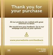 Image result for Thank You for Your Purchase Template