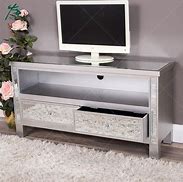 Image result for Mirrored Silver 65 Inch TV Stand