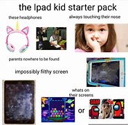 Image result for Meme of Kid Holding iPad at TV