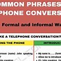 Image result for Phone Call Conversation Script