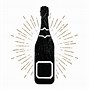 Image result for Champagne Bottle Flat Art