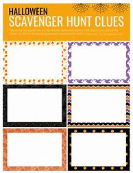 Image result for Scavenger Hunt Blank Form Printable
