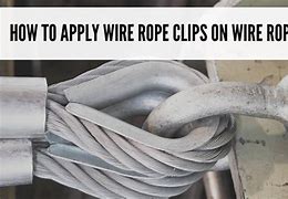 Image result for Wire Rope Clips in Use