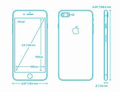 Image result for Apple iPhone 8 Plus Size