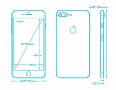Image result for iPhone 8 Plus Real Size
