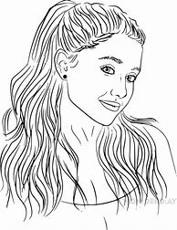 Image result for Free Coloring Pictures of Ariana Grande Poofy Dress