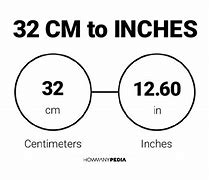 Image result for 32 in to Cm