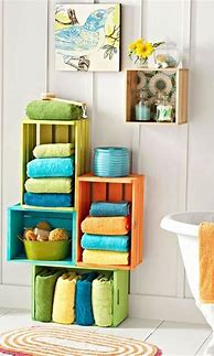 Image result for Unique Towel Storage